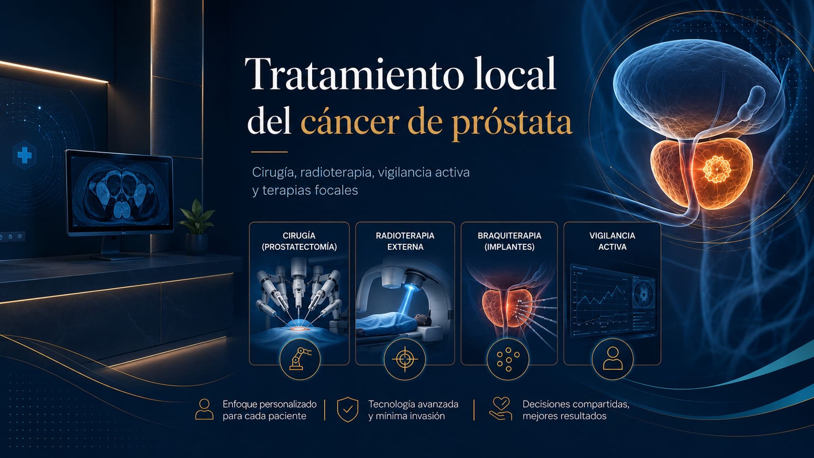 Tratamiento local para el cáncer de próstata