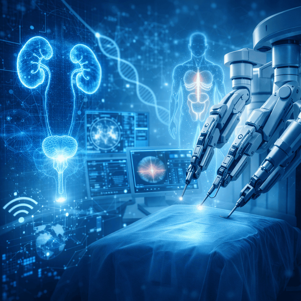 Representación del futuro tecnológico en la urología moderna