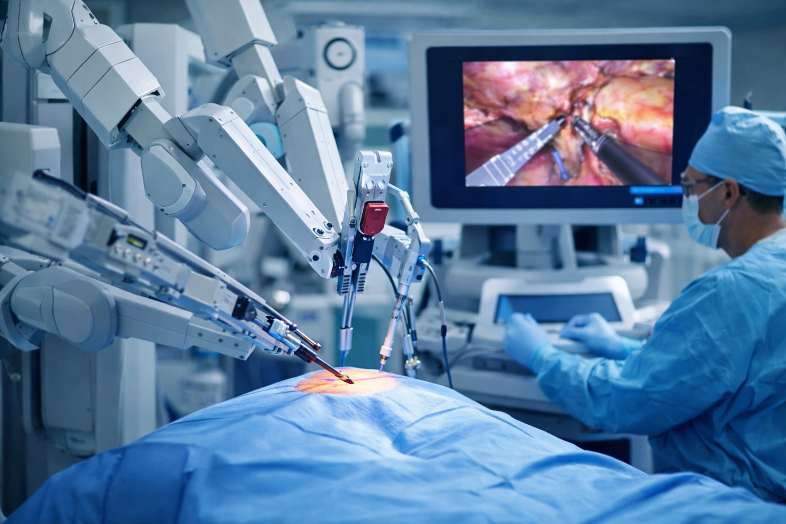 Cirugía robótica en urología con visión tridimensional y precisión avanzada